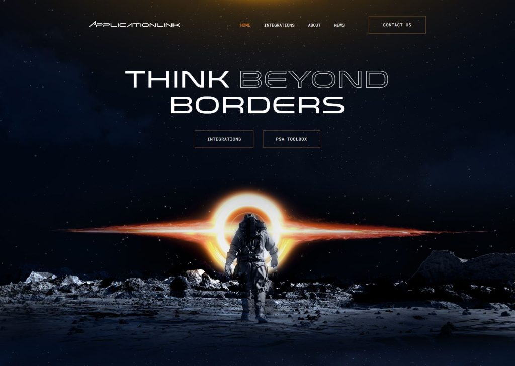 Logo applicationlink thing beyond borders